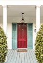 Typical wooden entrance at an old historic house in key west Royalty Free Stock Photo