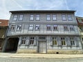 Typical wooden facade house in Quedlinburg Germany