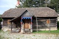 Typical wooden house in the village Scitarjevo, Croatia