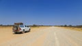 Typical 4x4 rental car in Namibia, Hardap, Namibia