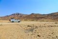 Typical 4x4 rental car in Namibia, Hardap, Namibia