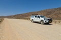 Typical 4x4 rental car in Namibia, Hardap, Namibia