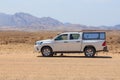 Typical 4x4 rental car in Namibia, Tropic of Capricorn, Namibia