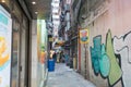 Typically Asian city back alleyway, Kowloon, Hong Kong