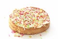 Typically dutch: biscuit with colored sprinkles Royalty Free Stock Photo