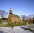 Typically Dutch: ice skating on a frozen ditch