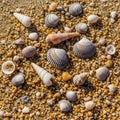 Typically found on a beach presenting a harmonious blend of earthy Royalty Free Stock Photo