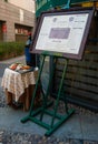 Typically Italian menu exposed outside a restaurant with some in