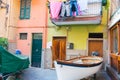 Typically Mediterranean brightly colored terrace styled homes wi