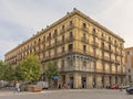 Typiical spanish apartment building with balconies Royalty Free Stock Photo