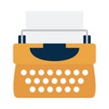 Typing flat vector icon