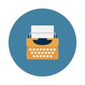 Typing flat vector icon