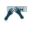 Typing icon Royalty Free Stock Photo