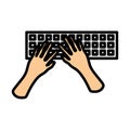 Typing Icon Royalty Free Stock Photo
