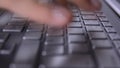 Typing on the keyboard