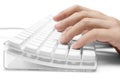 Písanie na biely počítač klávesnica 