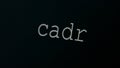 Typing word cadre