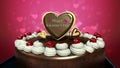 Typo 'Happy Valentines Day' on cake.(included alpha)