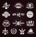 Typographic beer labels and logos