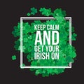 Typographic Saint Patrick's Day background