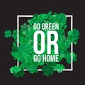 Typographic Saint Patrick's Day background