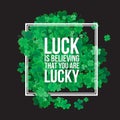 Typographic Saint Patrick's Day background