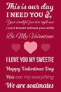 Typographic Valentine picture