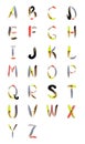 Typographics - alphabet Royalty Free Stock Photo