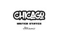 United States chicago illinois city graffitti font typography de