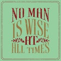 Typography Design English Saying in Vintage Style