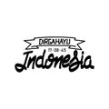 Typography hand drawn lettering dirgahayu indonesia design