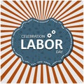 Typography Happy Labor Day, September 4th, United state of America, American Labor day design. Beautiful USA flag Composition. La Royalty Free Stock Photo