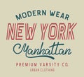 Typography New York label