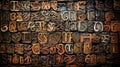 typography old english letters