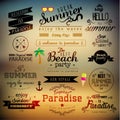 Typography Summer Holiday Quote Vector Design