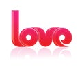 Typography/T-shirt design/ The word Love