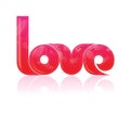 Typography/T-Shirt design/ The word Love with Patt