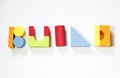 Typography from toy bricks