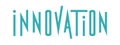 Typography of the word innovation Royalty Free Stock Photo