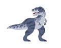 Tyrannosaurus dino. T-rex dinosaur, ancient prehistoric extinct animal. Big huge angry reptile, prehistory carnivore