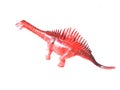 Tyrannosaurus dinosaurs toy  on white background with clipping path. Royalty Free Stock Photo