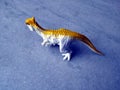 Tyrannosaurus dinosaurs toy  on white background with clipping path. Royalty Free Stock Photo