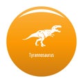 Tyrannosaurus icon orange