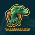 Tyrannosaurus mascot logo