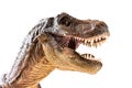 Tyrannosaurus Rex figurine on white Royalty Free Stock Photo