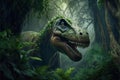 Tyrannosaurus rex in jungle, animals, reptiles & amphibians