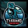 Tyrannosaurus Rex mascot. esport logo design Royalty Free Stock Photo