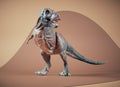 Tyrannosaurus-rex posing in studio Royalty Free Stock Photo