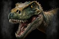 Tyrannosaurus rex vintage portrait, animals, reptiles & amphibians