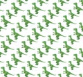 Tyrannosaurus seamless pattern. Dinosaur endless texture, repeating background. Vector illustration Royalty Free Stock Photo